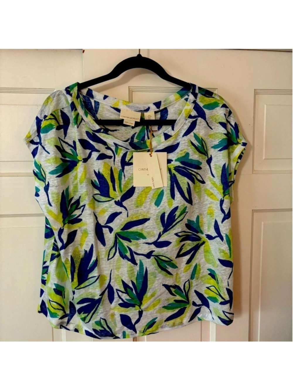 Cynthia Rowley New York 100% Linen New With Tags Top